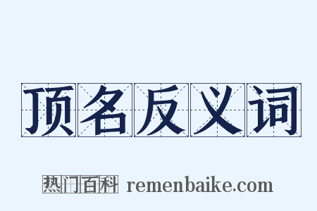 顶名反义词是什么意思的图片